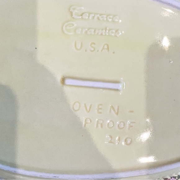 Set of 2 Corn Cob Platter Terrace Ceramics Pattern 210 211 USA Made Mid Century - Picture 6 of 7